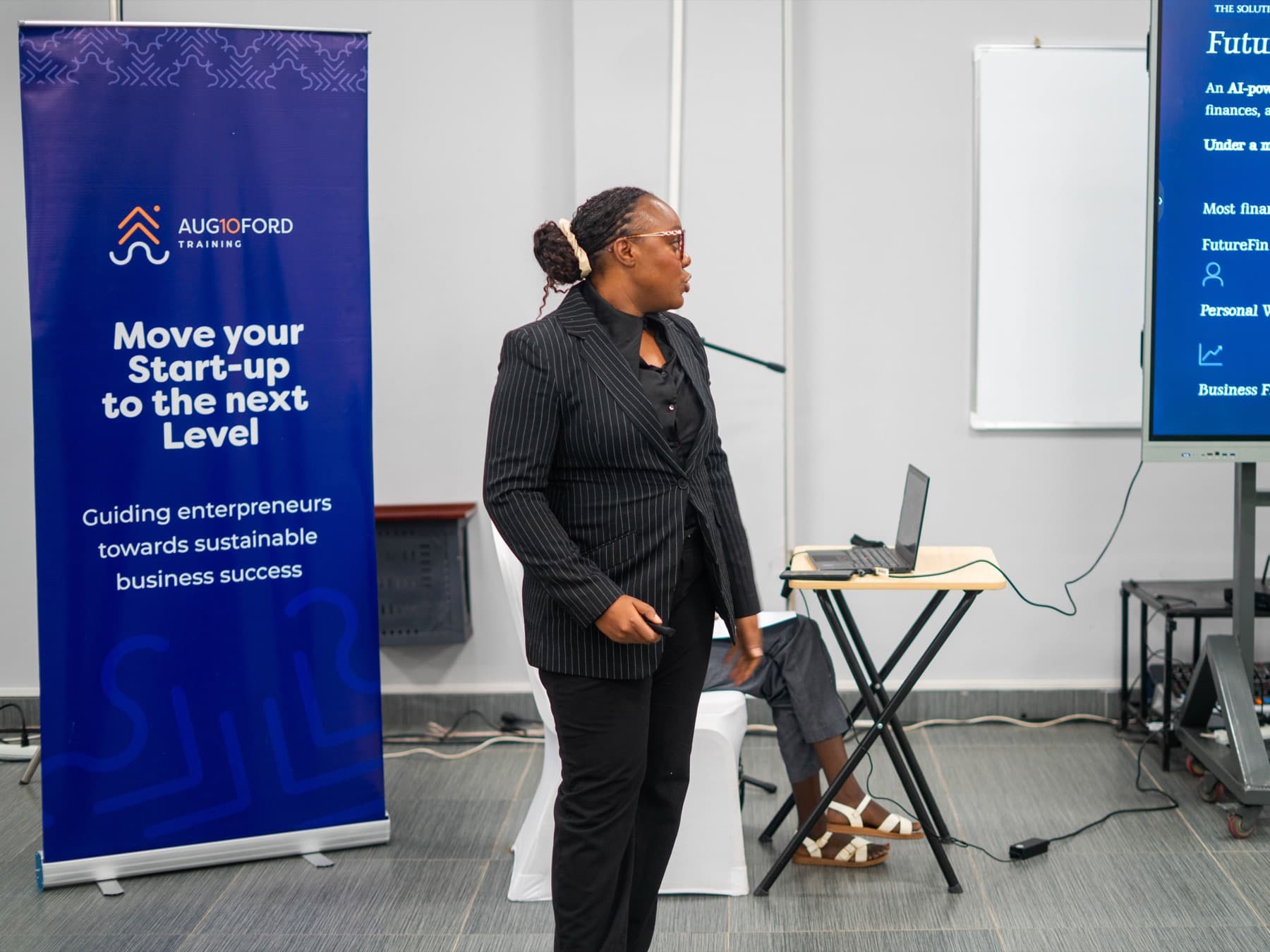Massi Mapani presenting a future finance concept