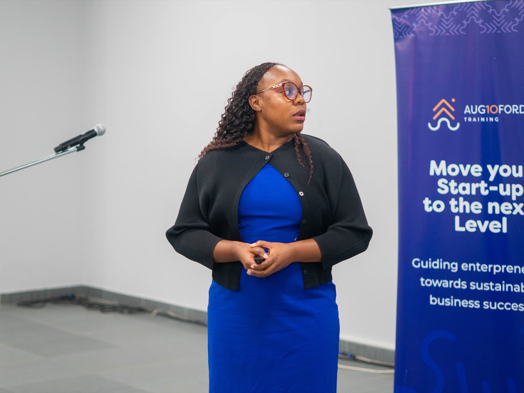 Massi Mapani speaking about technology and entrepreneurship