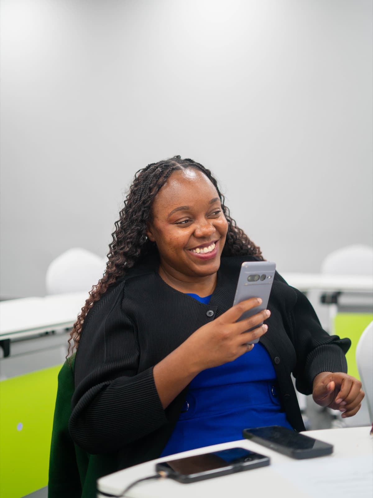 Massi Mapani during a workshop conversation